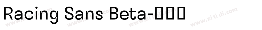 Racing Sans Beta字体转换